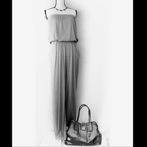 NWT Alfani ladies gray strapless jumpsuit sz L